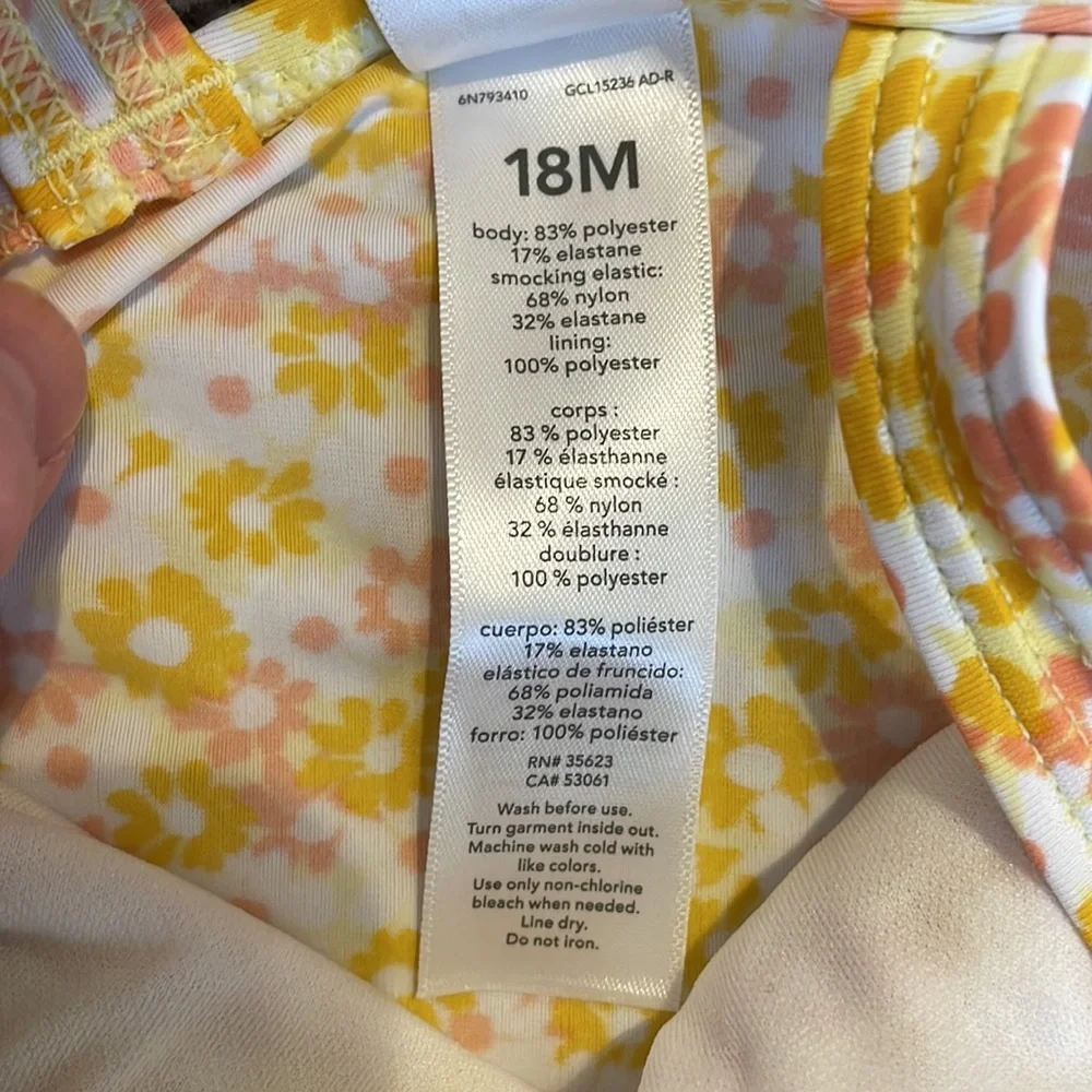Carter’s floral bathing suit 18M